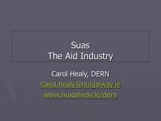 Suas The Aid Industry