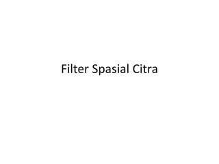 filter spasial citra