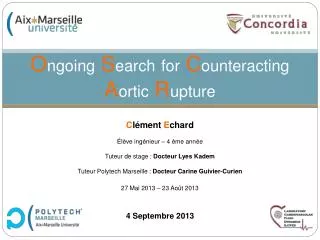 o ngoing s earch for c ounteracting a ortic r upture