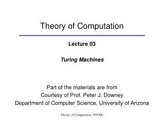 Theory of Computation