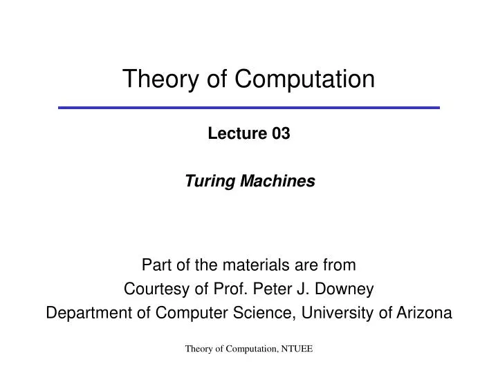 theory of computation