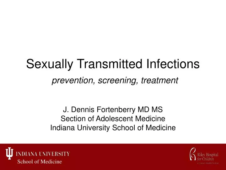 sexually transmitted infections prevention screening treatment