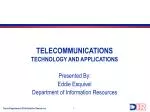 TELECOMMUNICATIONS - slide 1