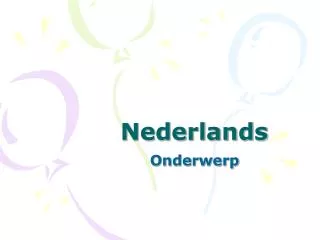 nederlands