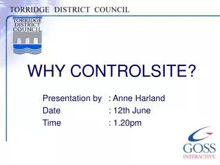 why controlsite