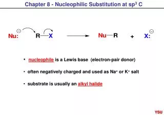 Chapter 8 - Nucleophilic Substitution at sp 3 C