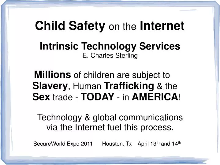 child safety on the internet