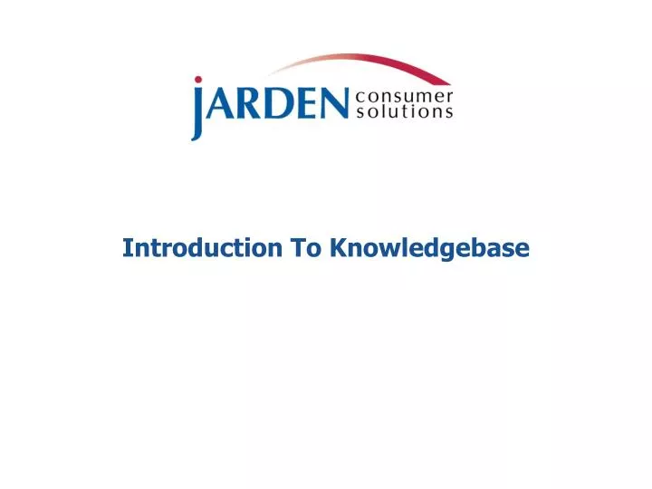 introduction to knowledgebase