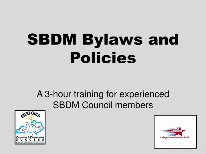 sbdm bylaws and policies