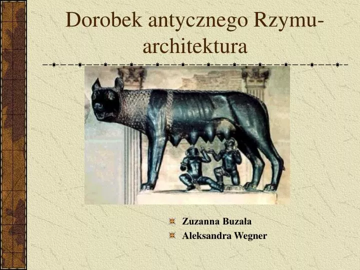 dorobek antycznego rzymu architektura