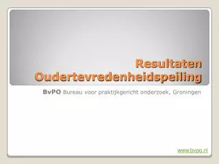 resultaten oudertevredenheidspeiling