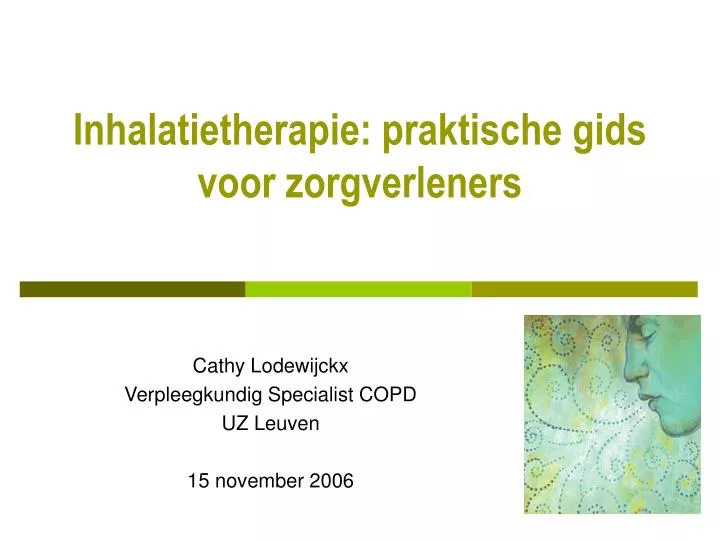 inhalatietherapie praktische gids voor zorgverleners