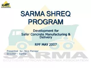 SARMA SHREQ PROGRAM