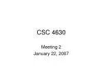 CSC 4630 - slide 1