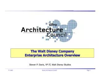 The Walt Disney Company Enterprise Architecture Overview