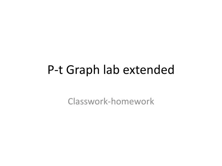 p t graph lab extended