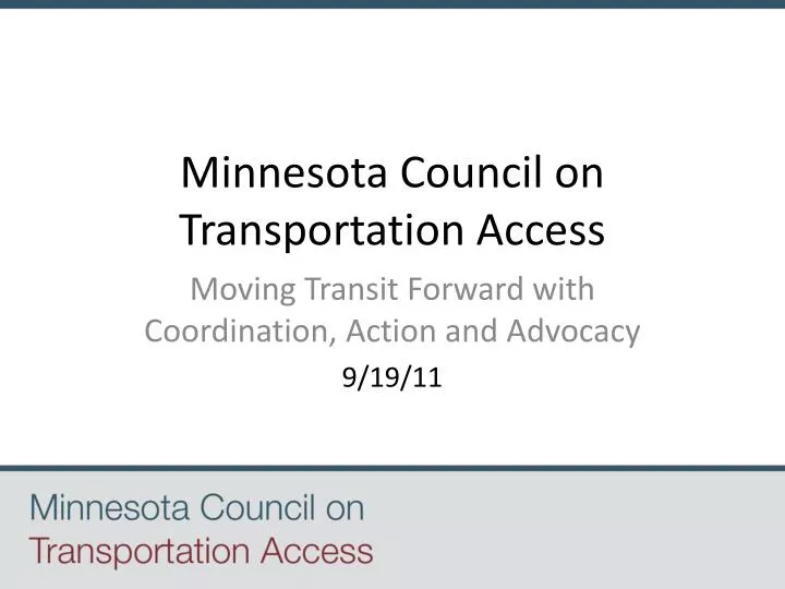 minnesota council on transportation access