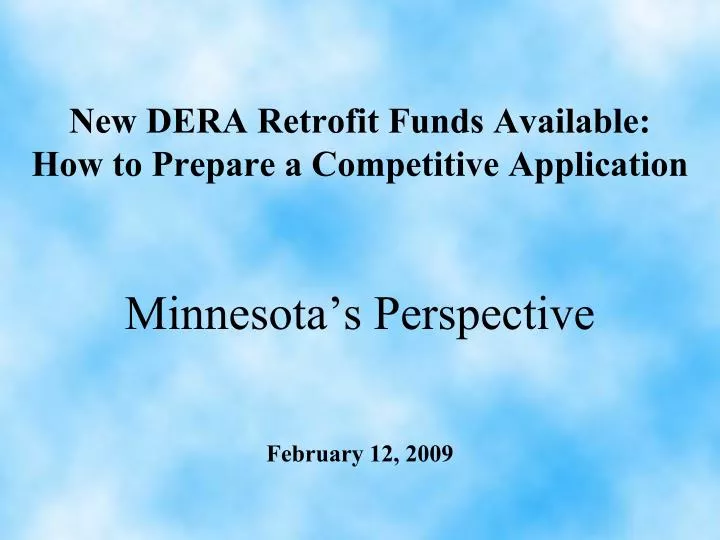 new dera retrofit funds available how to prepare a competitive application