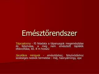 em szt rendszer