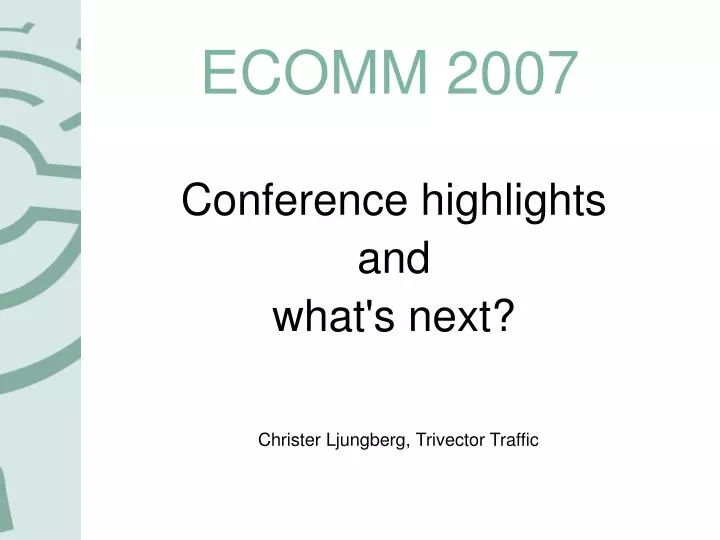 ecomm 2007