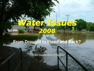 Water Issues 2008