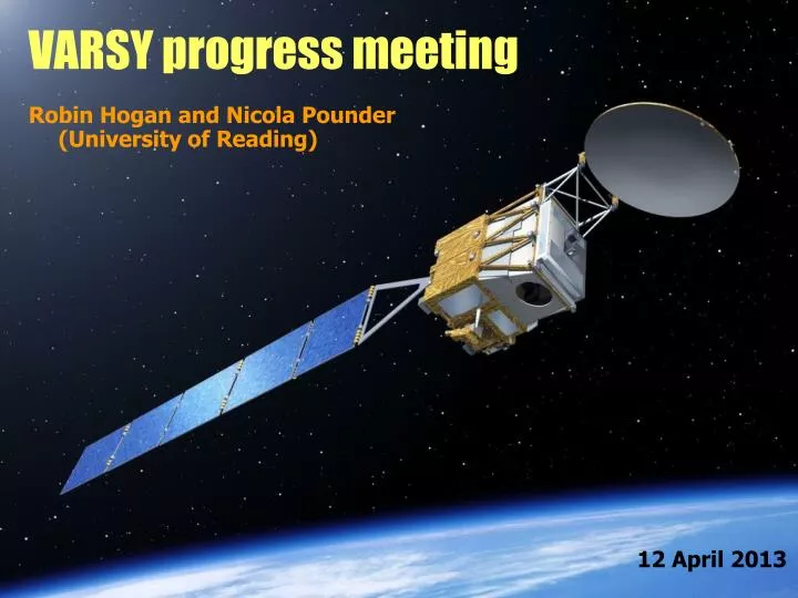 varsy progress meeting