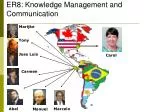 ER8: Knowledge Management and Communication - slide 1