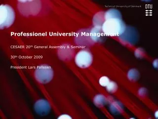 Professionel University Management