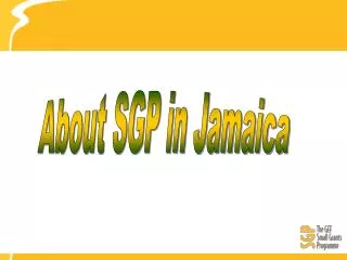 About SGP in Jamaica