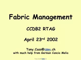 What is Fabric Management?
