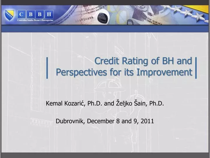 credit rating of bh and perspectives for its improvement