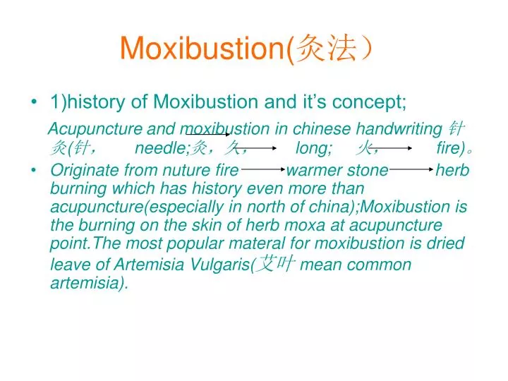 moxibustion