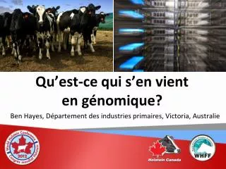 qu est ce qui s en vient en g nomique