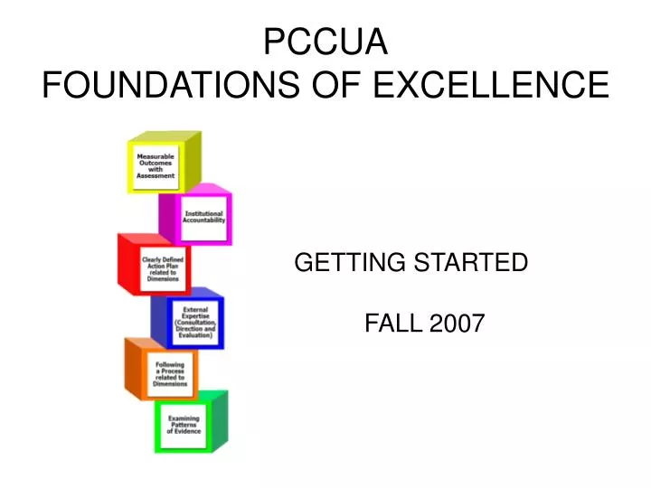 pccua foundations of excellence