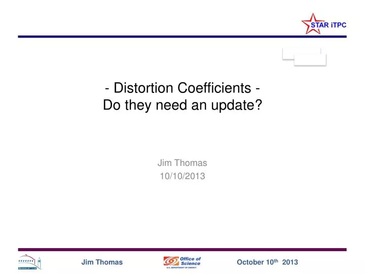distortion coefficients do they need an update