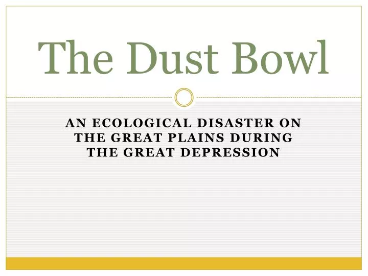 the dust bowl