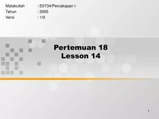 pertemuan 18 lesson 14