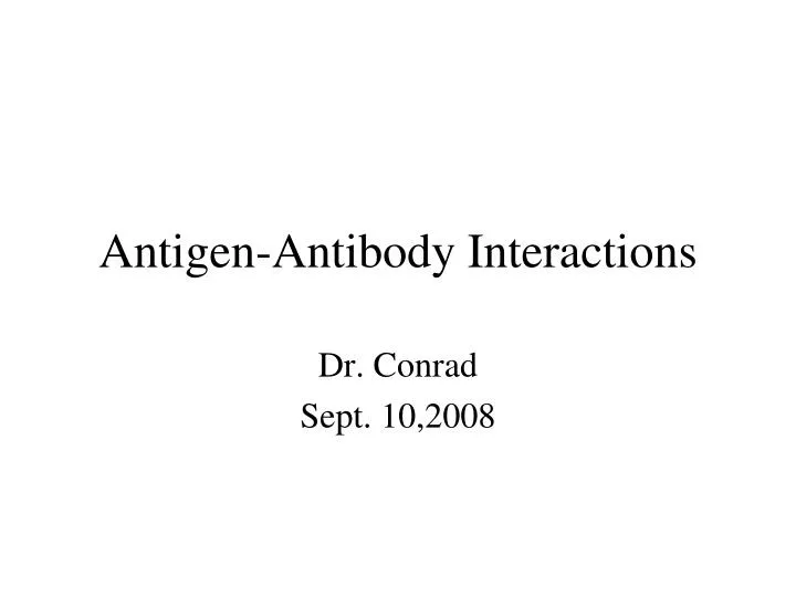 antigen antibody interactions