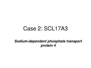 Case 2: SCL17A3