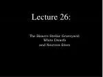 Lecture 26: - slide 1