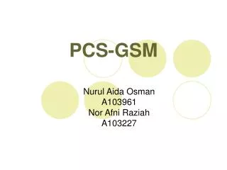 pcs gsm