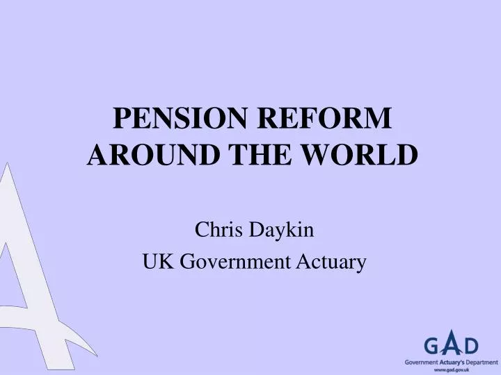pension reform around the world