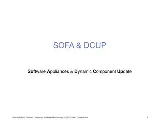 sofa dcup