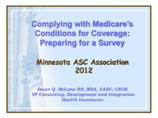 Minnesota ASC Association 2012