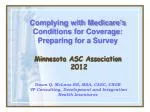 Medicare Compliance Survey: Essential Guidelines for ASCs - slide 1
