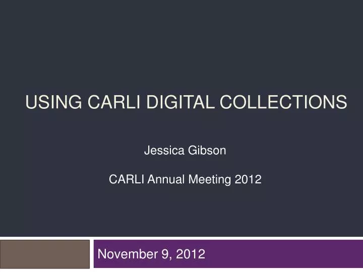 using carli digital collections