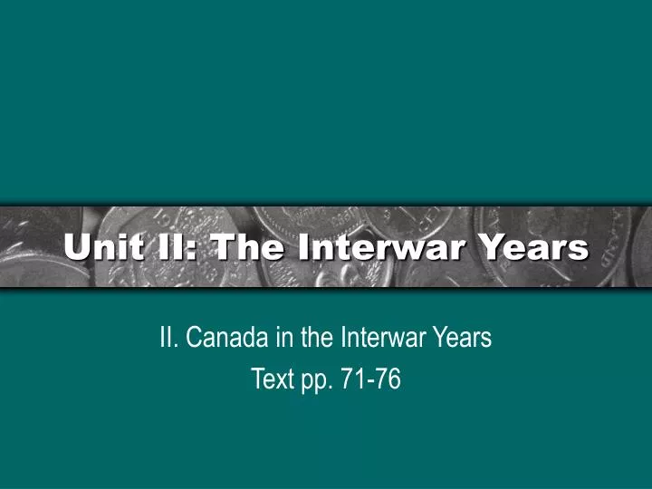 unit ii the interwar years