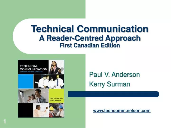 technical communication a reader centred approach first canadian edition