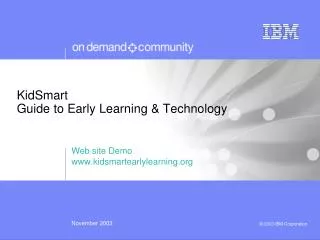 KidSmart Guide to Early Learning &amp; Technology