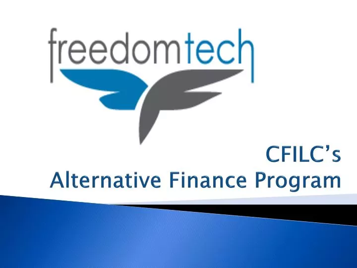 cfilc s alternative finance program